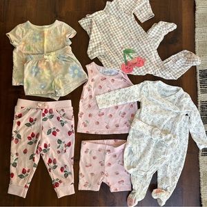 Baby girl fruit floral outfits!